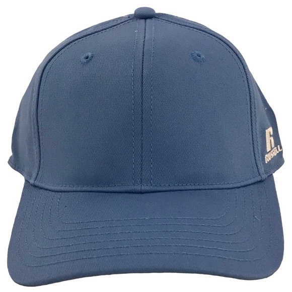 Russell Athletic - Plain Blue A-Flex Adjustable OSFA Ball Cap - Picture 1 of 15